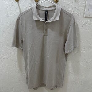 Lululemon Light Khaki Polo Shirt